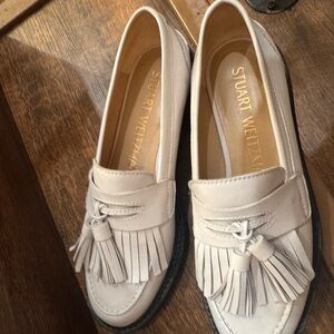 Stuart Weitzman White Loafers for Women